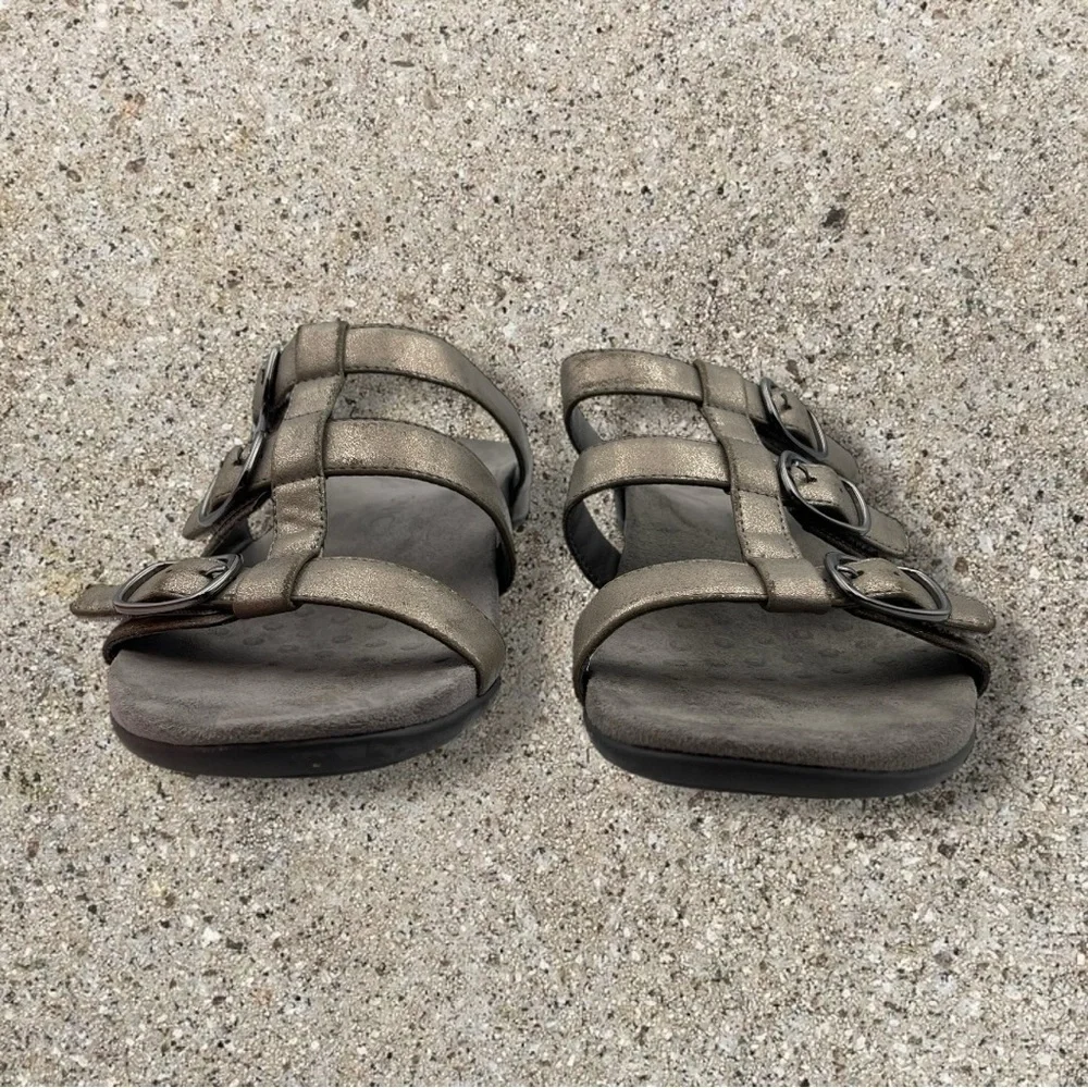 Vionic MISA SLIDE SANDAL Pewter Size 9
